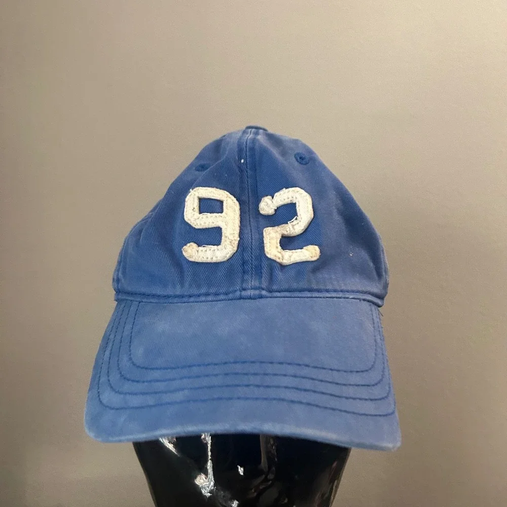 Abercrombie & Fitch Baseball Cap Mens OS Blue 92 Applique Moose Logo Hat